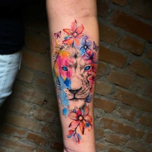tatuagem-aquarela-leao-fernando-shimizu